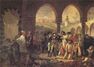 Baron Antoine-Jean Gros Bonaparte Visiting the Plague-Stricken at Jaffa on 11 March (mk05) Norge oil painting art